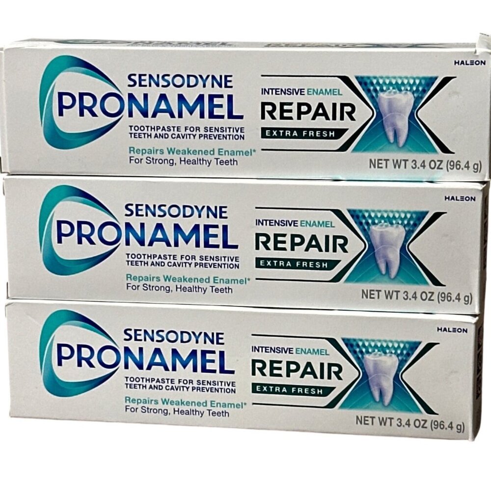 3X- Sensodyne Pronamel Intensive Enamel Repair Extra Fresh Toothpaste 3.4 Oz